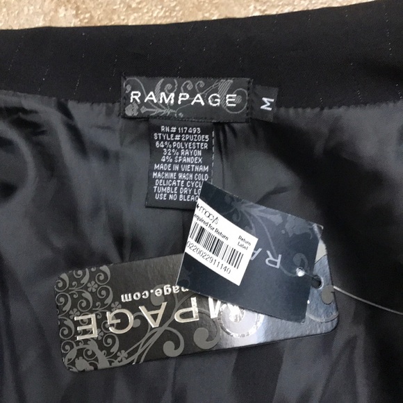 NWT Rampage S/S jacket with silver pinstripes - Picture 4 of 4